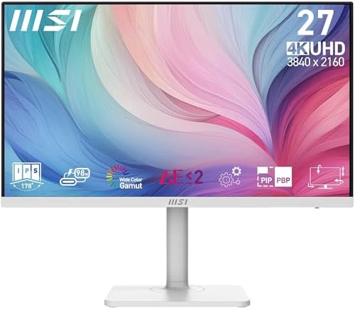 MSI Modern MD272UPHW 27" Professional UHD Monitor - 3840 x 2160 I...