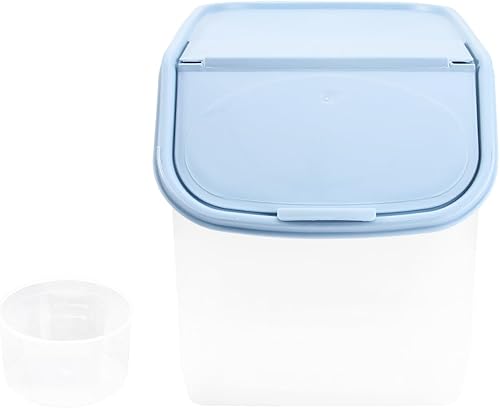 GOOHOCHY Contenedor de almacenamiento de arroz Caja de almacenamiento Caja de almacenamiento Cubo de arroz para rotar contenedor de plástico granos