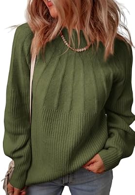 Dokotoo Womens Sweaters Fall Outfits 2026 Winter Clothing Turtleneck Oversized Sweater Long Sleeve C...