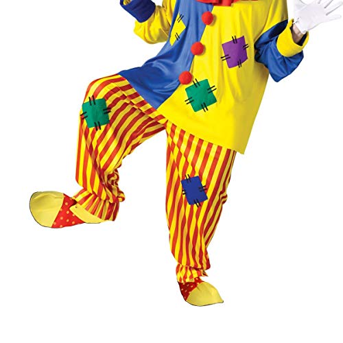 BinaryABC Halloween Costume Clown Shoes,Clown Costume Accessories(Yellow Red)