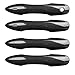 CKE Upgraded Snap-on Door Handle Protectors Compatible with Toyota Camry 2025-2018 for Corolla Corolla Cross Venza Avalon Pruis Accessories Car Exterior Door Handle Cover Trims -Carbon Fiber Style