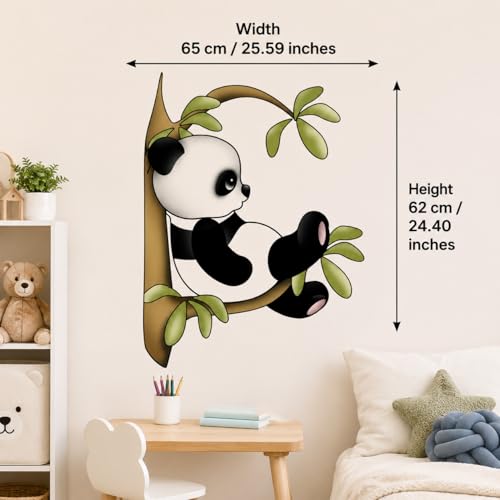 Vinilo Decorativo Panda en Árbol 26 x 24 Pulgadas miniatura 3
