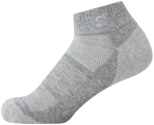 Image of Calvin Klein Womens Quarter Socks - 6 Pack Athletic Performance Cushioned Ankle Socks for Women for Running and Workout