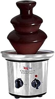 Total Chef 3 Tier Chocolate Fondue Fountain, Adjustable Temperature, 1.5 lbs (680 g)