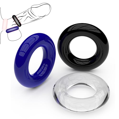 2026 New Ring for Men Erection Silicone Penis for Male Penis Rubber Couples for Male Wellness Easy in Hoodies Pockets 9E3B1 (Black3)