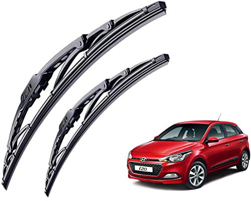 Image of WolkomHome High Performance OE Car Wiper Blade Replacement set of 2 Pc Right 24 inch Left 16 inch for Hyundai I20 Elite