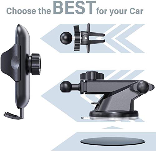 DesertWest Cell Phone Holder Upgrade Dashboard Car Mount Strongest Ultimate Protection Windshield Air Vent Universal Fit with iPhone 12 SE 11 Max Pro X XS Max XR 8 7, Samsung Galaxy S20 All Phones - Thumbnail 5