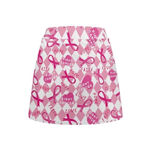 Jekioweii Saia de golfe feminina atlética saia leve cintura alta tênis com shorts de bolso para espo