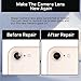 Risidamoy 2 Sets iPhone 8/7/SE 2nd Gen OEM Rear Camera Lens Replacement, Wide Angle, Auto Focus, Glass, Transparent