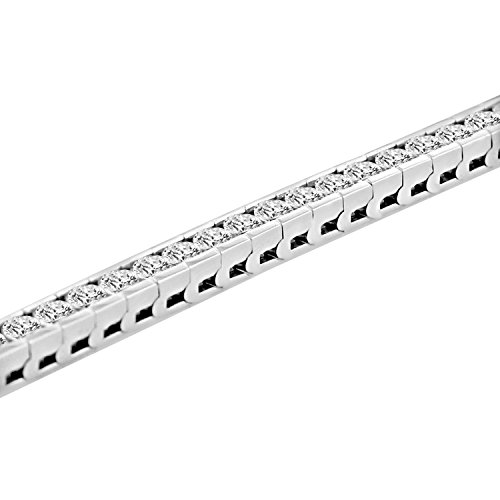 Madina Jewelry 10.15 Ct Ladies Round Cut Diamond Tennis Bracelet In Channel Setting #TOP6