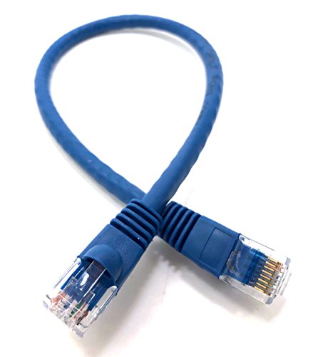 Micro Connectors 1 ft CAT 6 Molded Snagless RJ45 UTP Networking Patch Cable (Blue, 50 Pack)