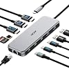 Acer Laptop Docking Station 3 Monitors, 11-in-1 USB C Docking Station with 8K DP, HDMI 4K@60Hz, 10Gbps Data, 1 Gbps Ethernet Hub, 100W Power Delivery, SD/TF, USB C Hub Multiport Adapter for Laptop