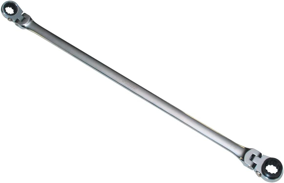 MOUNTAIN 7/16" X1/2" RATCHET DOUBLE BOX FLEX WRENCH