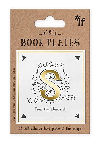IF Letter Book Plates, Personalised - Letter S