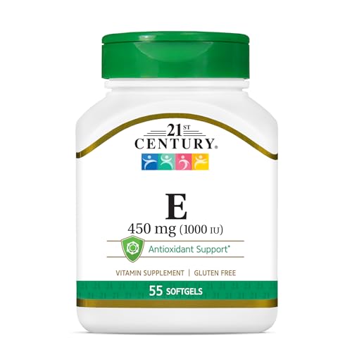 21st Century E 1000 I.U. (Dl-Alpha) Softgels, 55-Count