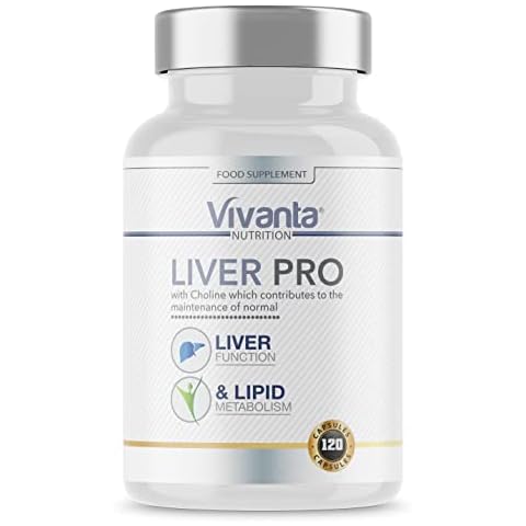 Liver Pro (120 Capsules) - Liver Detox and Support - Liver Supplements With Choline to Support Normal Liver Function and Riboflavin for Oxidant Protection - Liver Support Supplements Suitable for Vegetarians Cover