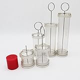 wachsformen gießen  DIY Handgemachte Kerze, Zylinder-Form Wachsform Duftkerze, die PC-Rohr Special für Wachsformung 4 * high 10cm
