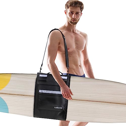 Lubansir Surfboard Bag, Surfboard Travel Bag For Outdoor Fit Carrying 5'0, 5'6, 6'0, 6'6, 7'0, 7'6, 8'0, 8'6, 9'0, 9'6, 10'0 Shortboard, Longboard And Hybrid #TOP4