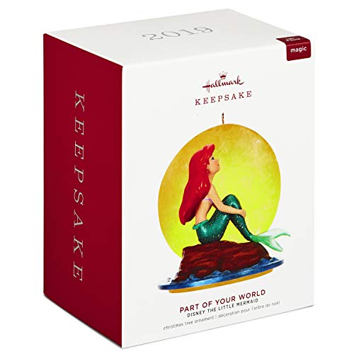 Hallmark Keepsake 2499Qxd6339 Christmas Ornament 2019 Year Dated Disney The Little Mermaid Part Of Your World Musical With Light (Plays Song) #TOP2