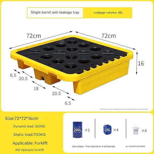 Palette de rétention durable avec plaques grillagées pour fûts compacts - 2