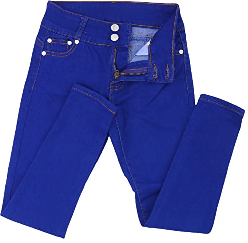 Image of ToBeInStyle Girl's Denim Easy Styling Classic Timeless Everyday Jeans Zip-Up Closure