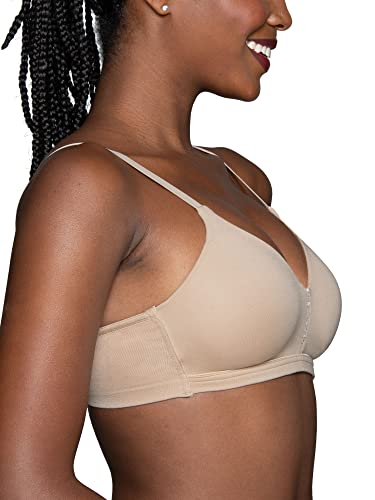 Vanity Fair Women's Wireless Beyond Comfort Bra With Seamless Back (34B-44Dd), Average Figure-Neutral, 36C #TOP1