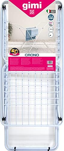 Gimi Crono Floor clothes dryer in aluminium and steel, 20 m drying length