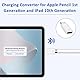 Adapter für Apple Pencil 1 auf USB C, Ladeadapter für Apple Pencil 1. Generation, USB C Adapter kompatibel mit iPad 10. Gen 2022, Kabelloser Ladeanschluss für Apple Pen, Unterstützt Bluetooth-Kopplung