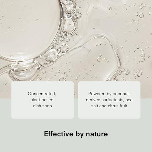 Image of Public Goods Natural Dish Soap | Kitchen Soap | Plant-Based & Vegan Friendly | Clear Dish Detergent Liquid | Concentrated | Made in USA | Mandarin Basil | 34 Fl Oz Refill