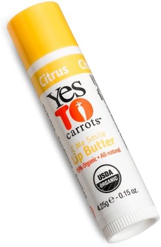 Yes To Carrots Lip Butter, Citrus, 0.15-Ounce Sticks (Pack of 6)