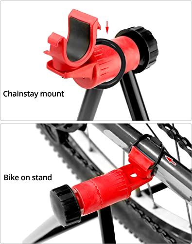 Qwork Easy Utility Bicycle Rack, 2 Pack Bike Floor Stand, Freestanding Bicycle Floor Repair Rack Stand, Foldable Indoor Outdoor Bicycle Garage Stand For Bicycle Storage #TOP2
