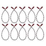 Juego de 16 cuerdas para atar guirnaldas de escaleras, decoraciones de temporada tejidas a mano, compatibles con decoraciones de coronas, acento decorativo de estructura de cuerdas, pasamanos de escal