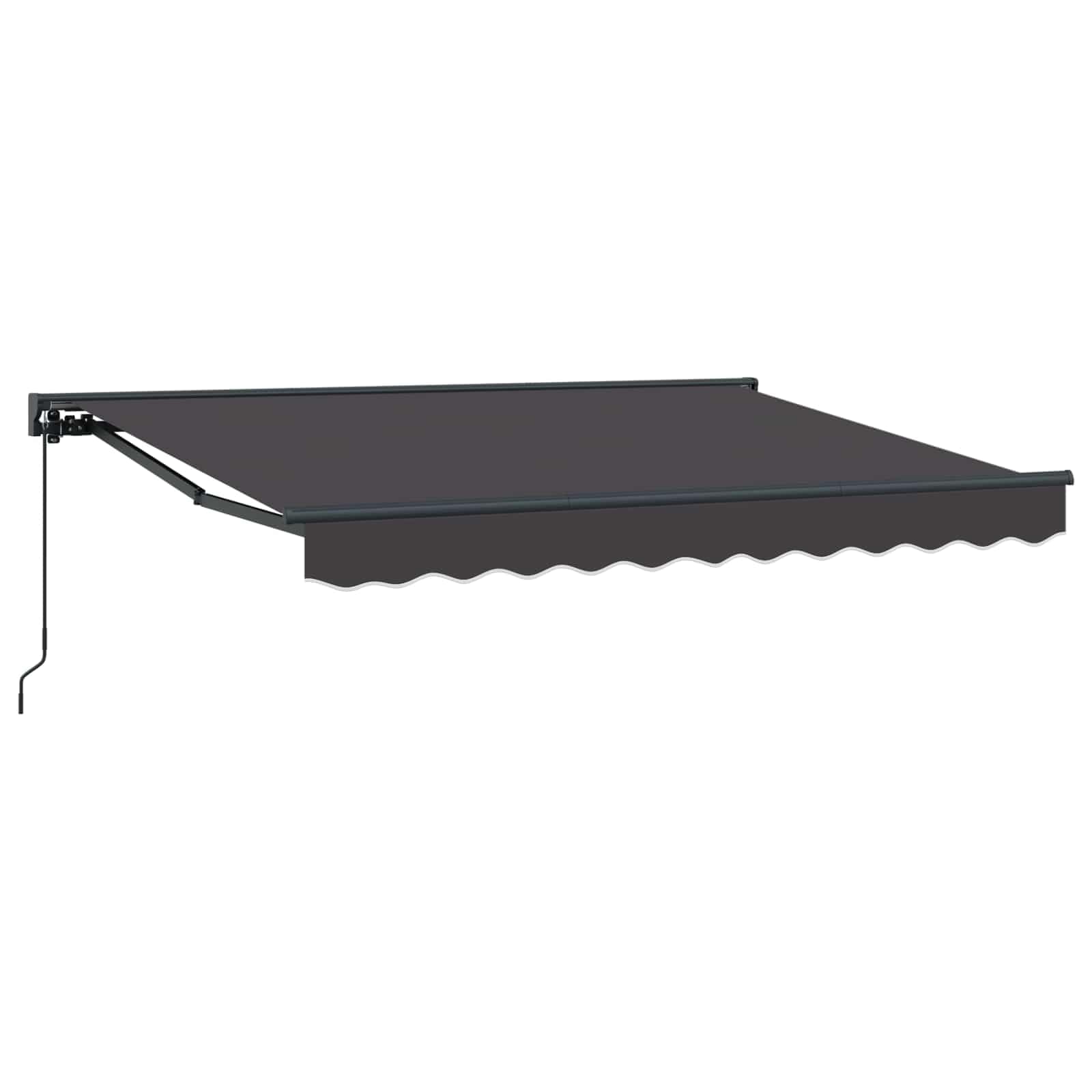 Toldo retráctil manual de poliéster con PU y marco de aluminio para terrazas exclusivas
