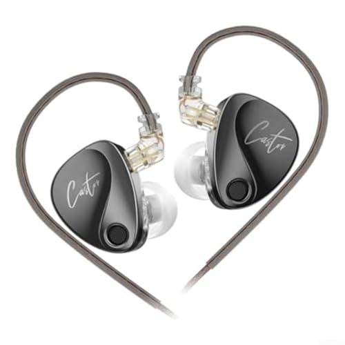CNANRNANC Wired Earbuds for KZ Castor Wired Earbuds Tunable Dual-Driver IEM Superior Bass Comfort Noise Isolation Customizable Sound Dynamic for Hybrid Earphones(without MIC)