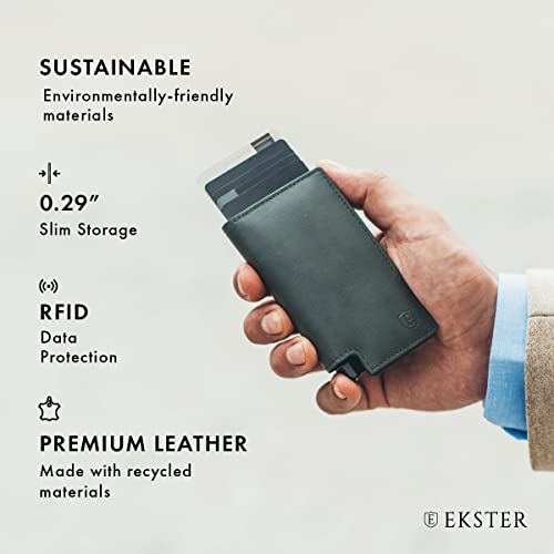 Image of Ekster Parliament - Slim Leather Wallet - RFID Blocking - Quick Card Access