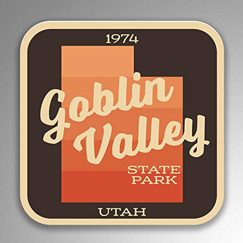 JB Print Goblin Valley State Park Explore Wanderlust Camping Hiking Vinyl Decal Sticker Car Waterproof Car Decal Bumper Sticker 5"