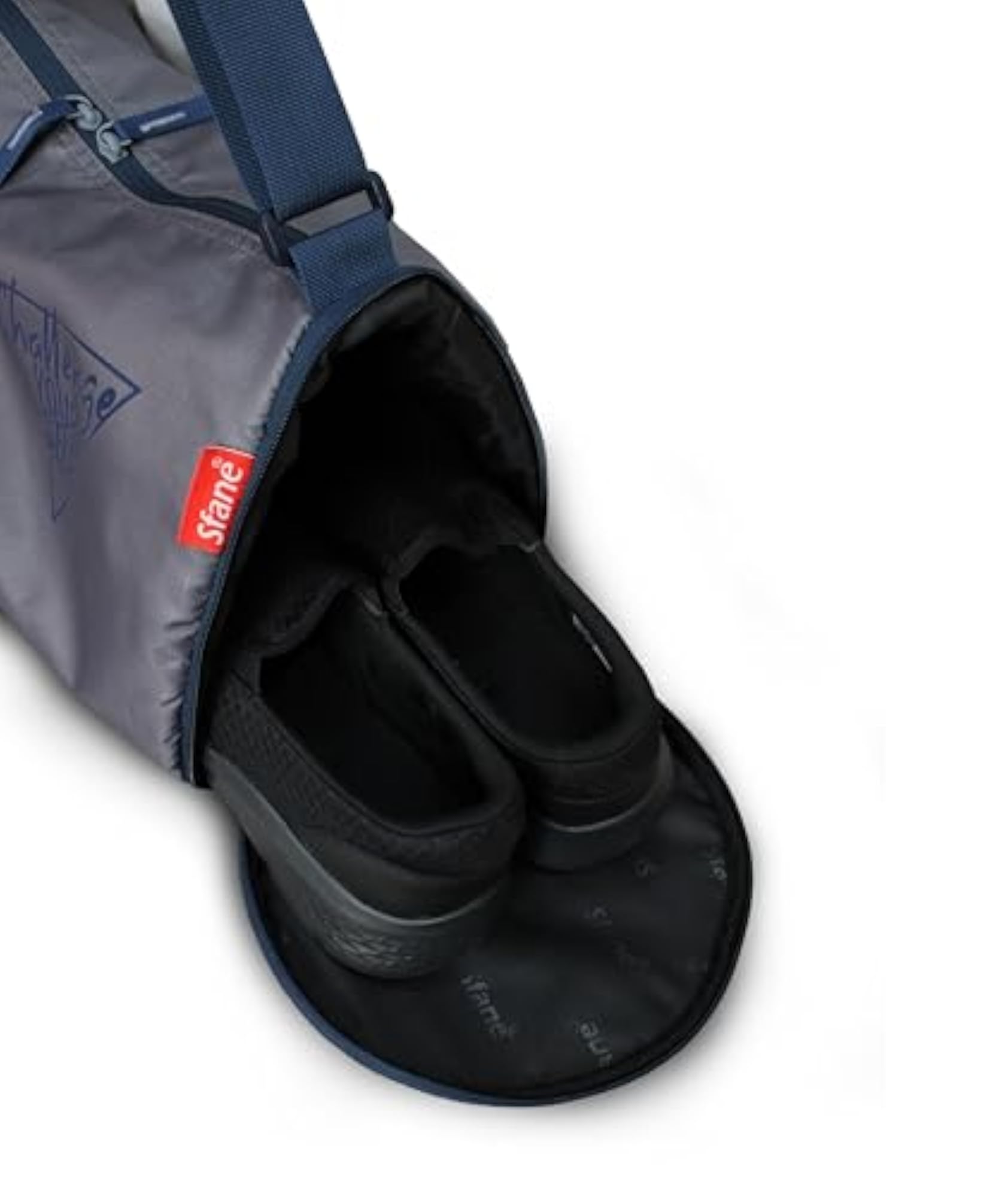 Grey & Blue Sports Gym Bags for Travel