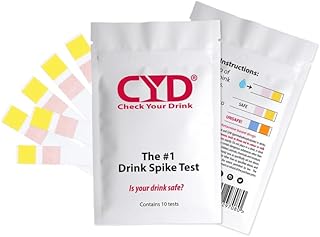 Generic Check Your Drink (CYD) Drink Spiking Test Kit (5), White