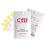 Check Your Drink (CYD) Drink Spiking Test Kit - 5 Pouches with 5 Test Strips in Each Pouch