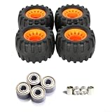 Ruedas de longboard todoterreno, plástico de larga duración que absorbe los golpes para terrenos difíciles, compatible con senderos y todo tipo de clima, ruedas de longboard resistentes, para un paseo
