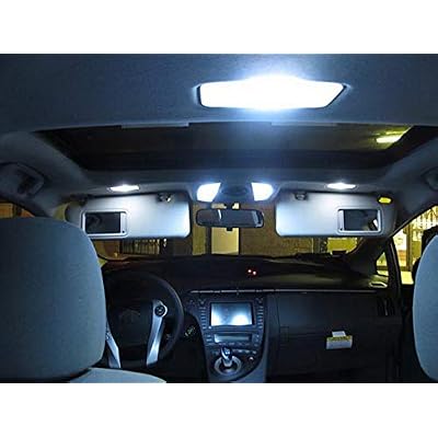 iJDMTOY Premium SMD LED Lights Interior Package Combo Compatible with 1995-2002 Mercedes-Benz W210 E320 E400 E430 E55 AMG E-Class Sedan, Xenon White