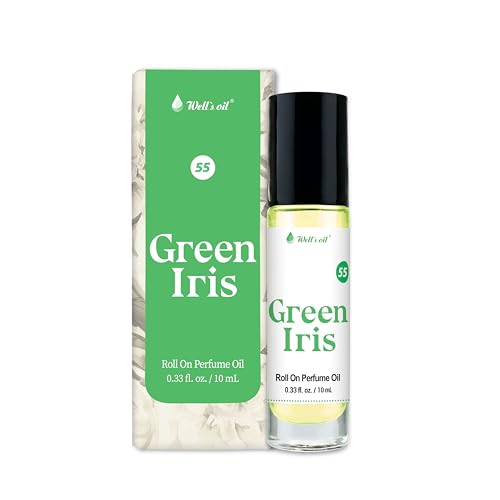 Well's Oil Roll-On Perfume Oil (Green Iris) | Long-Lasting | Paraben-Free | 0.33 Fl Oz / 10 ml