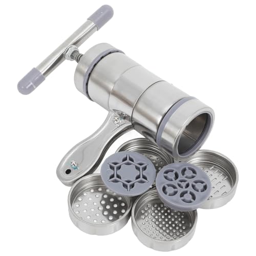 VINTORKY 手動ハンドクランク式蜂蜜圧搾機種模具付き 多機能手動ヌードルメーカー兼用 製麺機簡単操作で蜂蜜抽出と麺作り対応 家用食品プレ