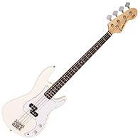 Ideal for first-time players - The E40 Bass Guitar comes with access to free online lessons provided by Your Guitar Academy, helping beginners to master bass guitar quickly and confidently. Lightweight & Durable Build – Featuring a solid paulownia wo...