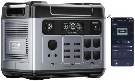 P2001 Pro 3200W Solar Generator, 2048Wh Solar Power Station, 1800...