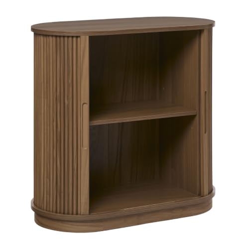 Walker Edison Modern Reeded Entryway Accent Cabinet, Mocha by Walker Edison - Used condition - Image 7
