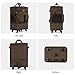 Hanke Expandable Collapsible Luggage with Wheels Suitcase, Rolling Travel Bag, Duffel Garment Tote Bag for Men Women, Lightweight Suitcase, Large Capacity Luggage with Spinner Wheel (Coffee)