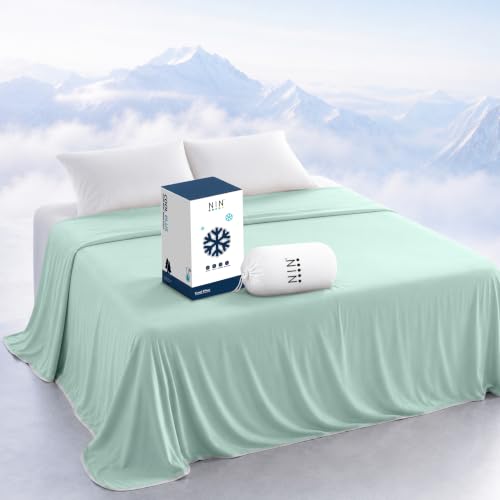 Luxury Lightweight Cooling Blanket for Hot Sleepers, Queen Moonlight Jade