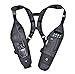 USH-300D Double Radio Shoulder Holster Chest Harness with an Adjustable Radio Pouch fits all Medium to Large Motorola ICOM Vertex Two Way Radios. Made in The USA by HOLSTERGUY