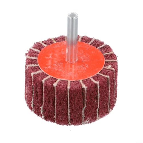 Image of BildeeMait 40mm/50mm Flap Wheel P120/P240 Grit Nylon Abrasive Mop 6mm Shank for Sanding Polishing Wood Metal(P120 - Green 40mm×25mm)